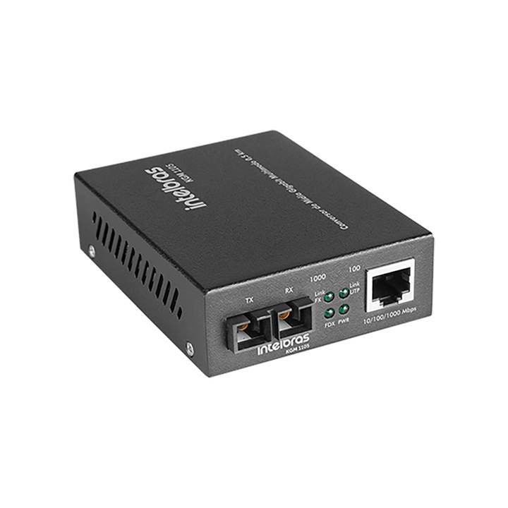 Conversor de mídia Gigabit Ethernet multimodo 0,5 km KGM 1105 INTELBRAS