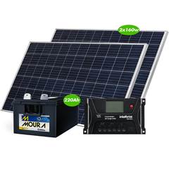 GERADOR OFF GRID 320WP 1180WH/PWM 12V